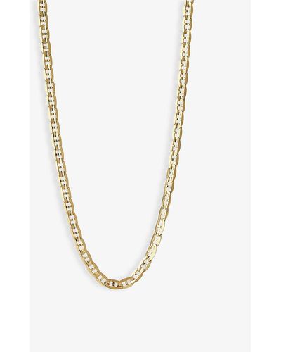 Maria Black Carlo Curb Chain Necklace - Metallic