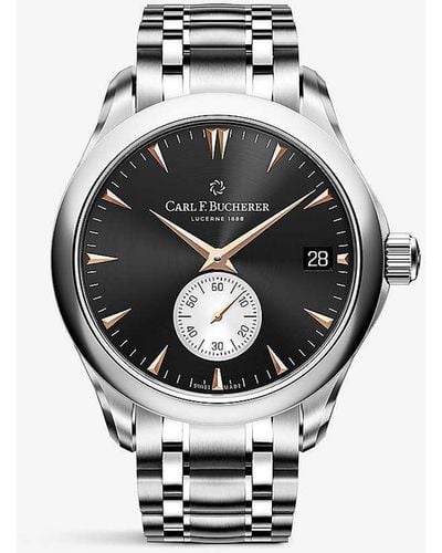 Carl F. Bucherer 00.10924.08.33.21 Manero Peripheral Stainless-steel Automatic Watch - Metallic