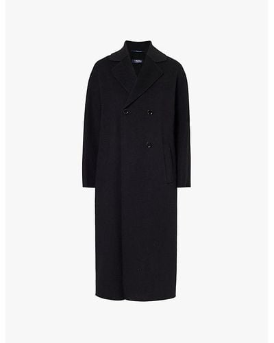 Max Mara Capi Double-breasted Virgin-wool Coat - Black