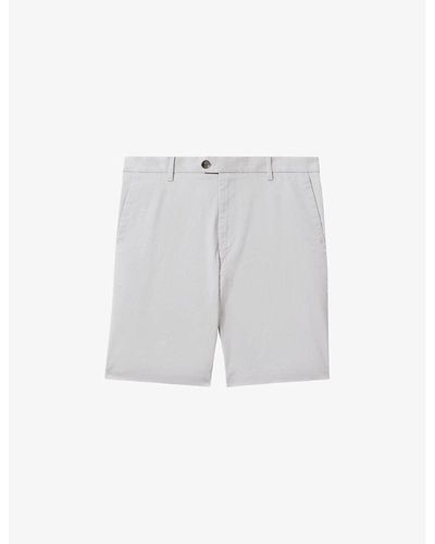 Reiss Wicket Stretch-cotton Chino Shorts - Grey