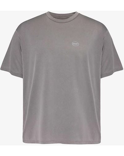 Satisfy Auralitetm Branded Recycled-polyester T-shirt - Grey