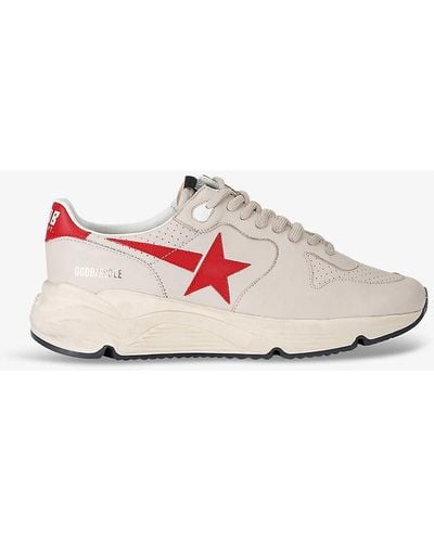 Golden Goose Runner Star 326 Suede And Leather Low-top Trainers - Pink