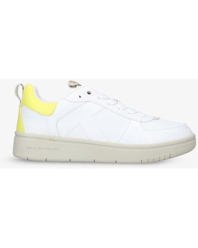 KG by Kurt Geiger Landed Vegan Faux-leather Trainers - Yellow
