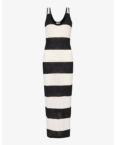4th & Reckless Tulum -pattern Woven Maxi Dress - White