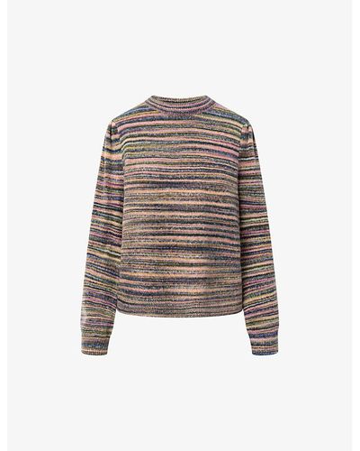 Nué Notes Jude Stripe Knitted Jumper - Brown