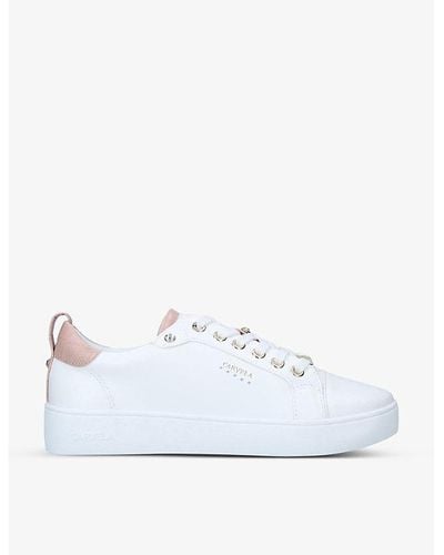 Carvela Kurt Geiger Joyful 2 Faux-leather Sneakers - White