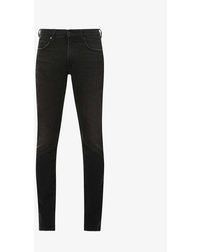 Citizens of Humanity London Slim-fit Tapered Stretch-denim Jeans - Black