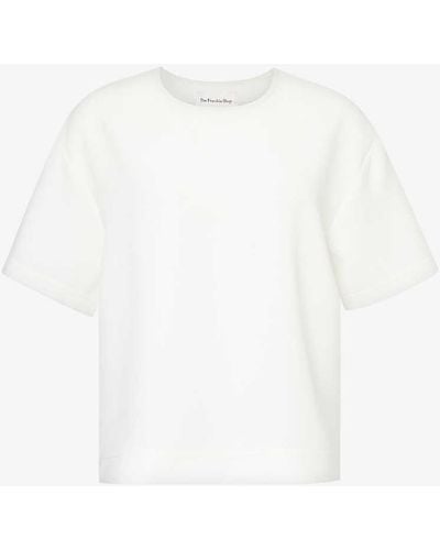 Frankie Shop Sierra Short-sleeve Woven T-shirt - White