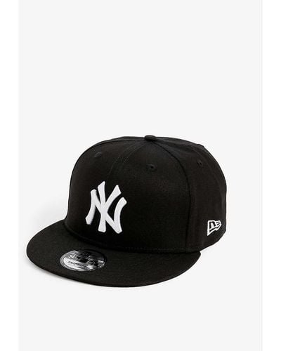 KTZ 9forty New York Yankees Cotton Baseball Cap - Black