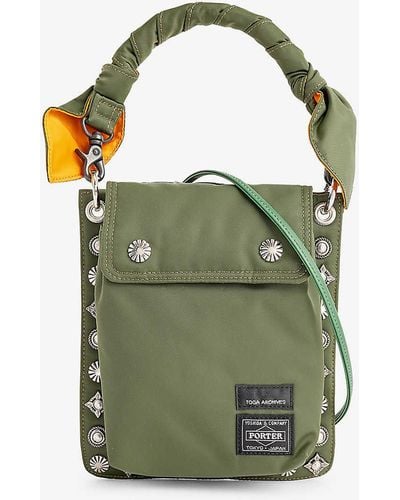 Toga Virilis X Porter-yoshida & Co. Detachable-strap Woven Cross-body Bag - Green