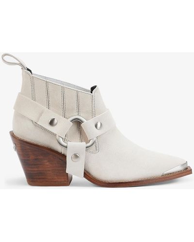 Zadig & Voltaire N'dricks Heeled Suede Ankle Boots - Multicolor