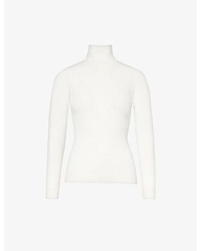 Fusalp Ancelle Ribbed Knitted Top - White