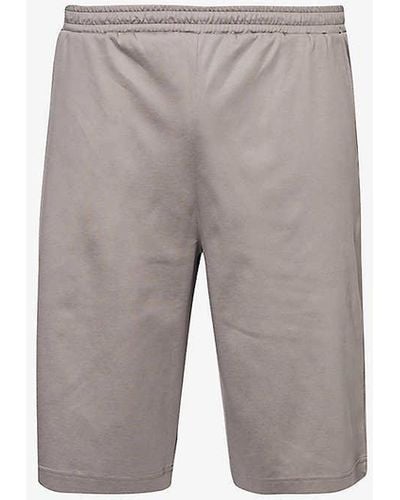 Zimmerli of Switzerland Relaxed-fit Cotton Shorts X - Grey