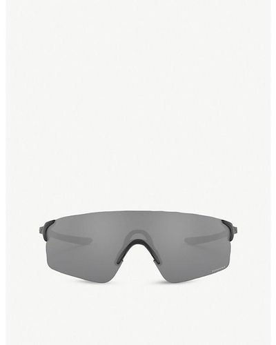 Oakley Oo9454 38 Evzero Blades Acetate Rectangle-frame Sunglasses - Gray