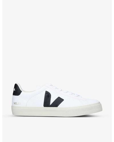 Veja Campo Leather And Coated-canvas Low-top Trainers - White