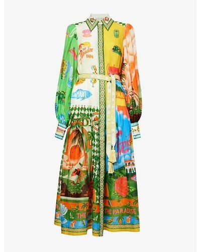 ALÉMAIS Paradiso Shirt Dress - Multicolour