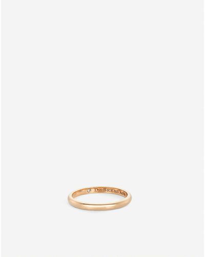 De Beers Classic -gold And Diamond Wedding Band - Natural