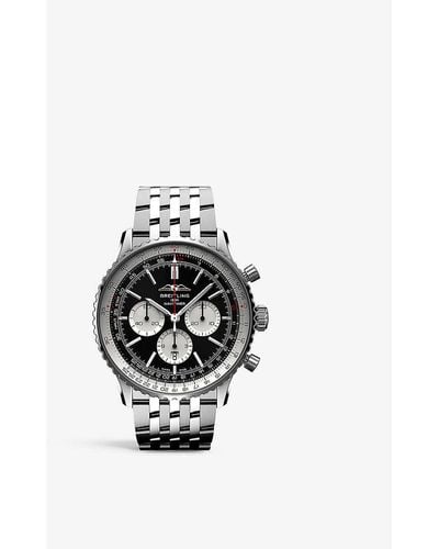 Breitling Ab0137211b1a1 Navitimer B01 Chronograph Stainless-steel Automatic Watch - Black