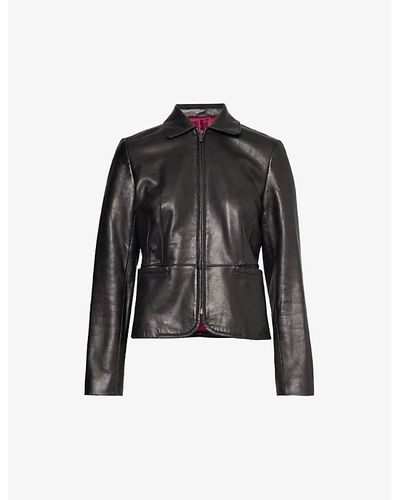 Reformation Ref Vintage Leather Jacket - Black