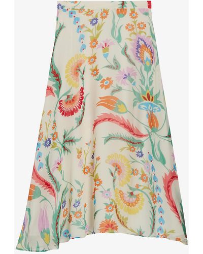 Claudie Pierlot Pinoprint Floral Woven Skirt - Multicolour