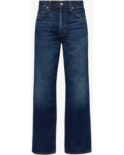 Citizens of Humanity Hayden baggy Straight-leg Relaxed-fit Organic-denim Jeans - Blue