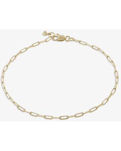 Monica Vinader Essential 14ct Yellow -plated Vermeil 925 Sterling-silver Bracelet - Natural