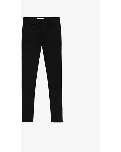 Reiss Lux Mid-rise Skinny Jeans - Black