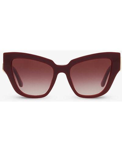 Dolce & Gabbana Dg4404 Cat Eye-frame Acetate Sunglasses - Purple
