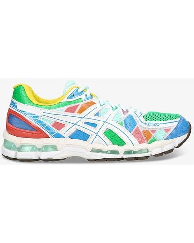 KENZO X Asics Kayano Synthetic Low-top Trainers - Green