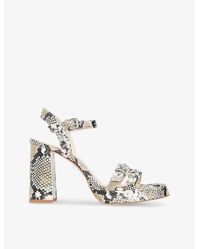 Whistles Addie Limited-edition Heeled Leather Sandals - White