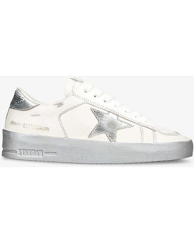 Golden Goose Women's Stardan 80185 Leather Low-top Trainers - White