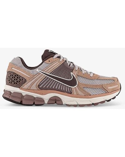 Nike Zoom Vomero 5 Logo-embossed Leather And Mesh Low-top Trainers - Brown