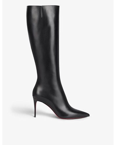 Christian Louboutin Kate Botta 85 Calf Boots - Black