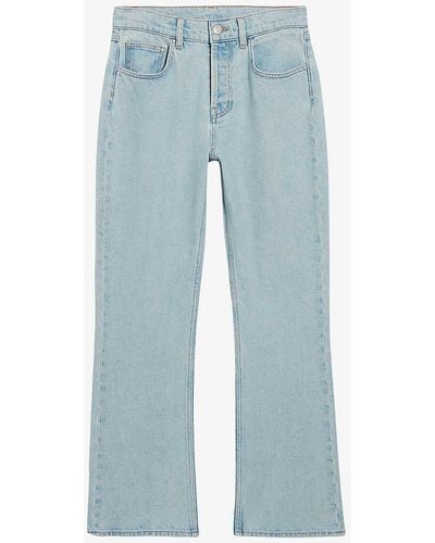 Claudie Pierlot Stonewashed Straight-fit Mid-rise Denim Jeans - Blue