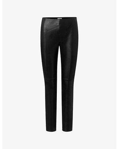 Twist & Tango Arleen Skinny-leg High-rise Faux-leather Trousers - Black