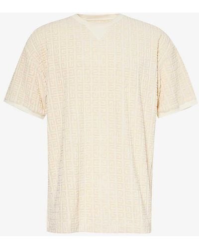 Givenchy 4g Terry-textured Cotton-blend T-shirt - White