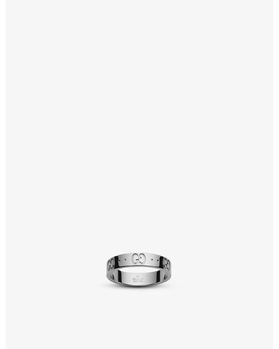 Gucci Icon 18ct White-gold Ring