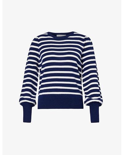 Aspiga Lourdes Striped Wool Sweater - Blue