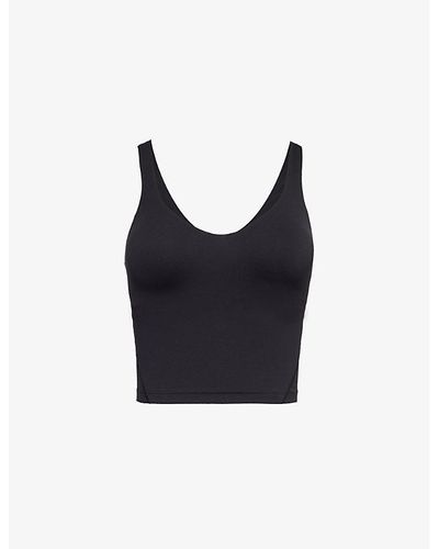 lululemon Align Cropped Stretch-woven Top - Blue