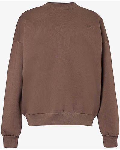 Lounge Underwear Essential Relaxed-fit Cotton-jersey Sweatshirt - Brown