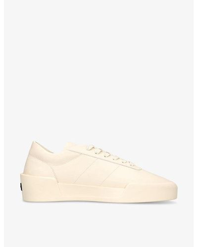 Fear Of God Aerobic Leather Low-top Sneakers - Natural