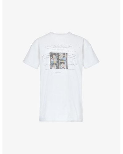 Bella Freud Lady Behave Graphic-print Cotton-jersey T-shirt - White