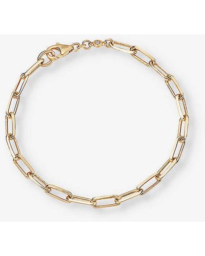 Astley Clarke Celestial Square-link 18ct Yellow-gold Vermeil Chain Bracelet - Metallic