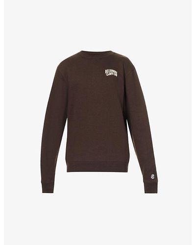 BBCICECREAM Small Arch Brand-print Cotton-jersey Sweatshirt - Brown