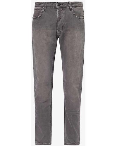 Neuw Lou Faded-wash Slim-fit Stretch-denim Jeans - Grey