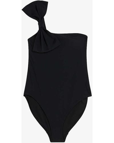 Ted Baker Saraley Bow-embellished Swimsuit - Black
