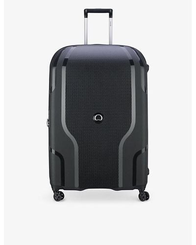 Delsey Clavel 4-wheel Xl Expandable Recycled-polypropylene Hard Check-in Suitcase - Black