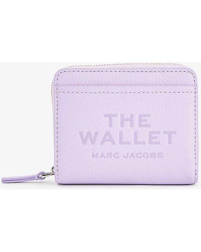 Marc Jacobs The Mini Compact Leather Wallet - Purple