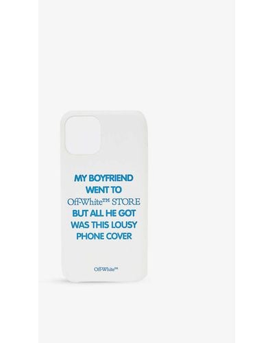 Off-White c/o Virgil Abloh My Boyfriend Graphic-print Iphone 11 Pro Phone Case - Blue