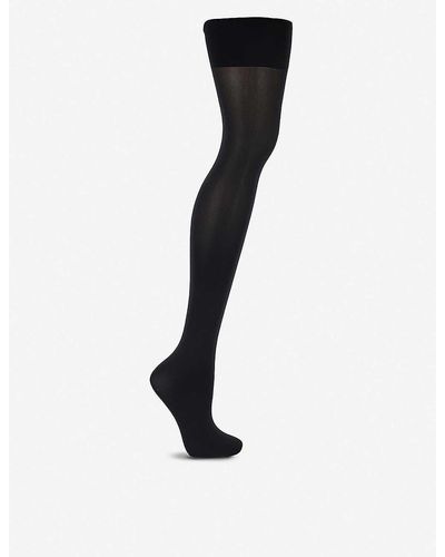 Wolford Tummy 66 Control Top Tights - Black